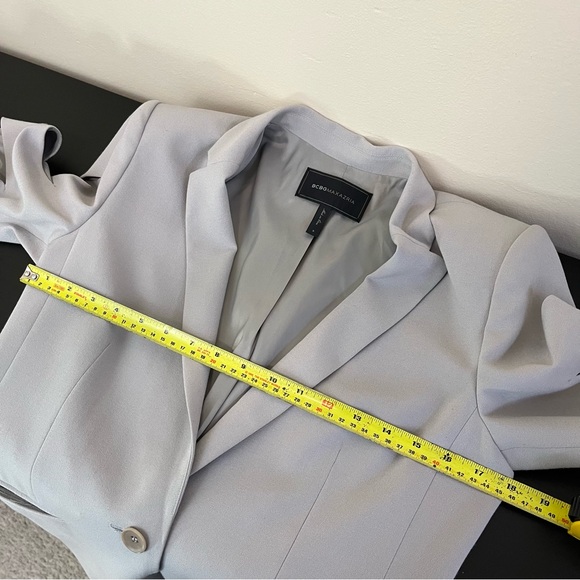 BCBGMAXAZRIA Brent Blazer - Silver Dove - Cutout Sleeves - Picture 11 of 14